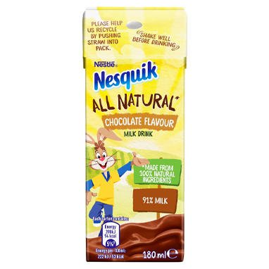 Nesquik Chocolate Milkshake Carton 10x180ml