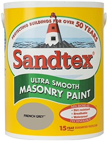 Sandtex Ultra Smooth Masonry Paint 5 Litre French Grey
