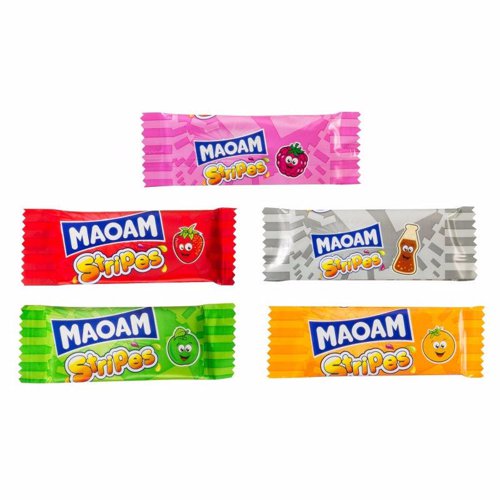 Haribo MAOAM Stripes Drum 120's - PACK (8)