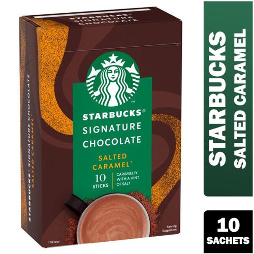 Starbucks Signature Chocolate Salted Caramel Hot Chocolate Sachets 10x22g - PACK (10)