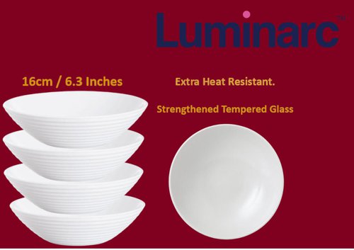 Luminarc Harena Multi-Purpose Bowl White 16cm - PACK (24)