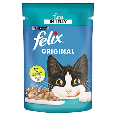 Felix Cat Pouch Tuna In Jelly 20x100g