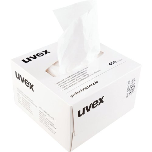 Uvex Formulated Cleaning Tissues/Wipes Box 450's