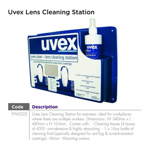 Uvex Formulated Cleaning Fluid 500ml / 16oz