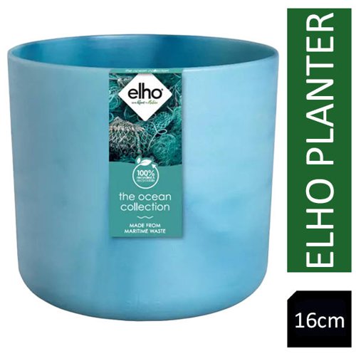 Elho ATLANTIC BLUE Round Planter 16cm - PACK (8)