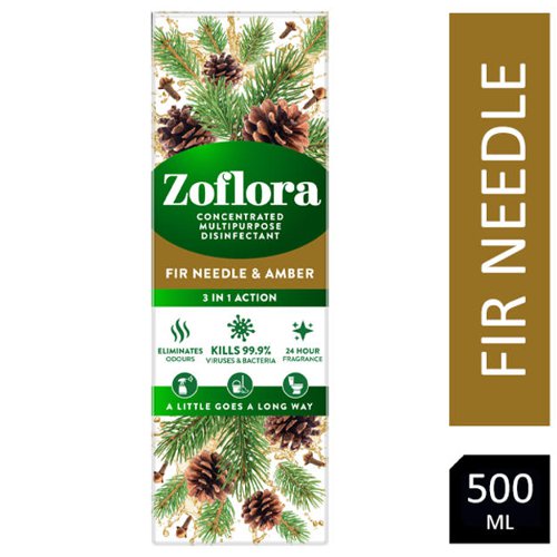 Zoflora Disinfectant Fir Needle & Amber 500ml - PACK (12)
