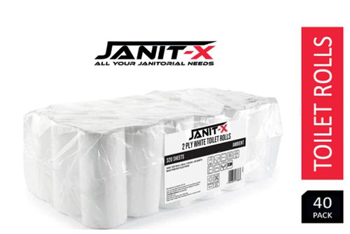 Janit-X Toilet Roll 2ply 320 Sheets XL Pack of 40's