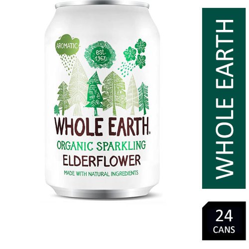 Whole Earth Organic Sparkling Elderflower 24x330ml