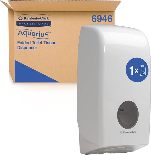 Aquarius Folded Toilet Tissue Dispenser White Single Sheet Toilet Paper Dispenser (6946)