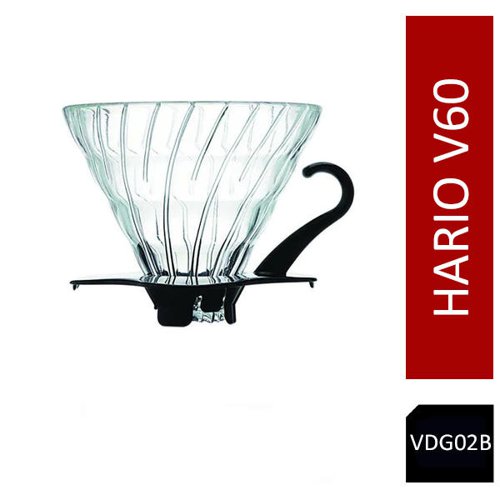 Hario V60 Glass Coffee Dripper Black Size 02 VDG-02B