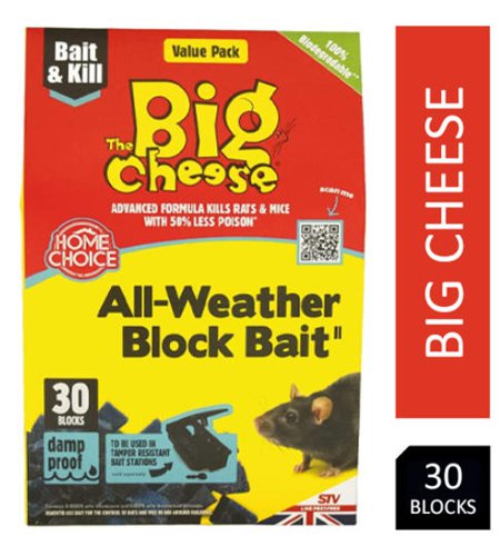 The Big Cheese All Weather Block Bait 30x10g (STV213) - PACK (6)