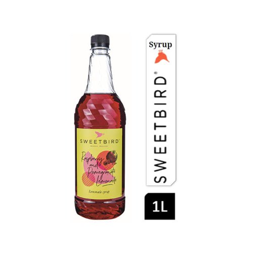 Sweetbird Raspberry & Pomegranate Lemonade Syrup 1litre (Plastic)