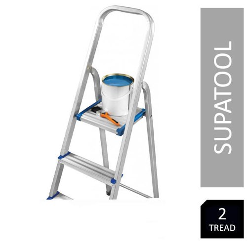 SupaTool Aluminium 2 Tread Step Ladder
