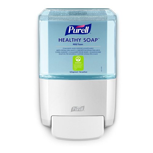 GJ28412 | Purell Healthy Soap High Performance Foam Hand Wash is a mild soap formulation which removes more than 99% of dirt and germs. This 1200ml refill is for use with the ES8 Touch-Free soap dispensers (available separately). The At-A-Glance refills make monitoring product level easy with just one look. The Clean Release Technology accesses hard-to-reach areas of the skin 2x better to lift and wash away more than 99% of dirt and germs. Formulated for dry and sensitive skin and dermatologically tested. Rinses fast and clean for easy gloving. 90% naturally derived ingredients. Sanitary sealed Pet refill is easily recycled.