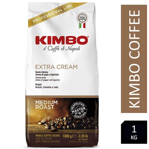 Kimbo Extra Cream 1kg Italian Coffee Beans - PACK (6)