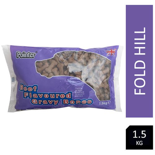 Fold Hill Pointer Gravy Beef Flavoured Bones 1.5kg - PACK (4)