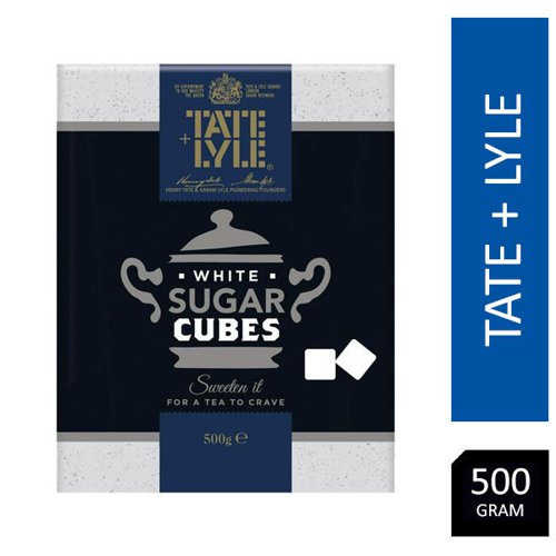Tate & Lyle Fairtrade White Sugar Cubes 500g - PACK (10)