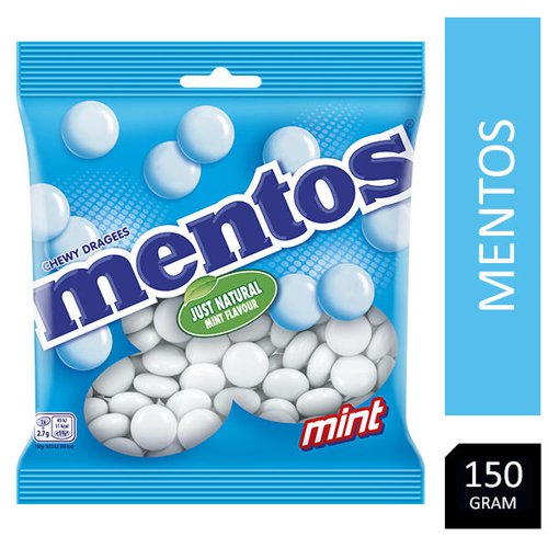 Mentos Mint Sweets Bag 150g - PACK (24)