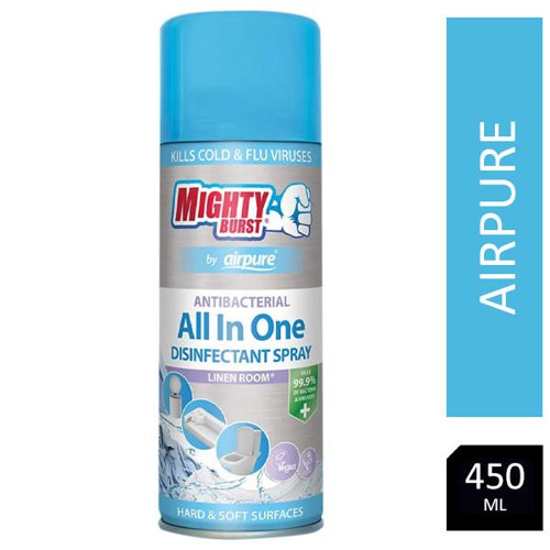 Airpure All In One Linen Room Disinfectant Spray 450ml - PACK (12)