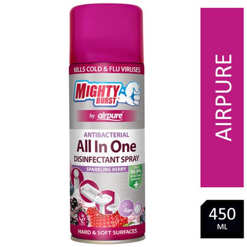 Airpure All In One Sparkling Berry Disinfectant Spray 450ml - PACK (12)