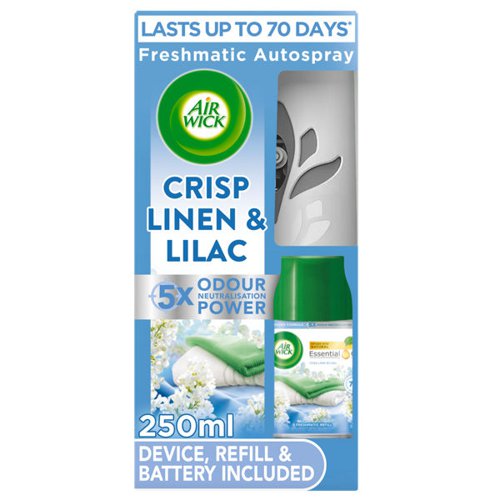 AirWick Crisp Linen & Lilac Freshmatic Machine & Refill - PACK (4)