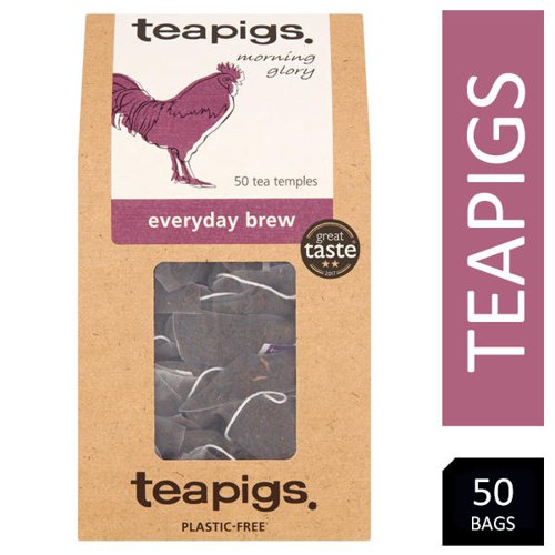 Teapigs Everyday Brew Whole Leaf Tea Temples 50's - PACK (6)