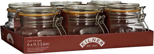 Kilner SQUARE CLIP TOP Jar 0.5 Litre (0025.510) - PACK (12)