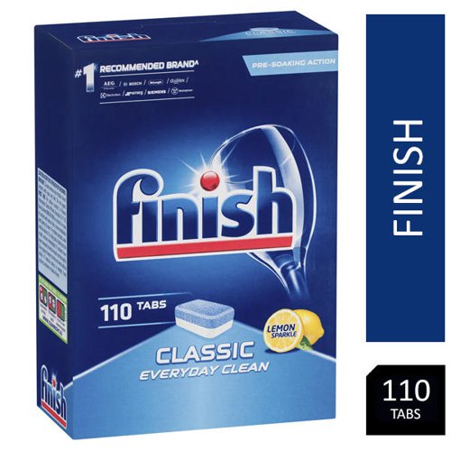 Finish Classic Lemon Dishwasher Tablets 110's - PACK (4)