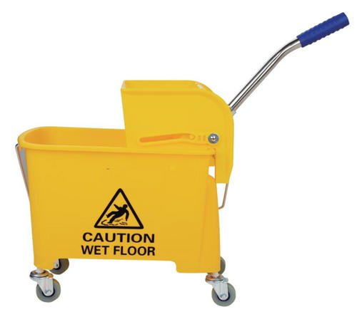 Yellow Colour Coded Mop Bucket & Wringer 17 Litre
