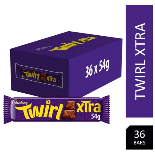 Cadbury Twirl Xtra 54g Pack 36's