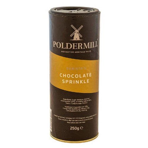 Poldermill Chocolate Sprinkle Shaker Drums 250g - PACK (6)