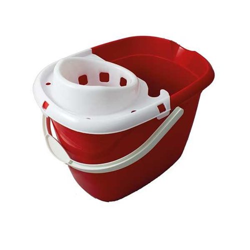 Janit-X 15 Litre Colour Coded Mop Bucket Red - PACK (10)