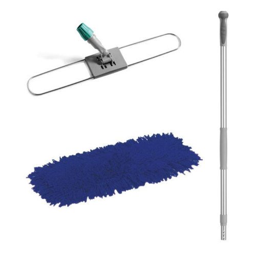 Dustmate Dust & Dirt Control Sweeper Kit {Extendable Pole, Frame & Mop Head}