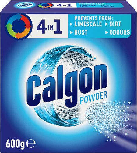 Calgon 4-in-1 Water Softener Powder, Removes Odours, Limescale 600g - PACK (7)