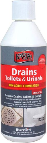 Barrettine Toilet & Drain/Urinal Unblocker 500ml