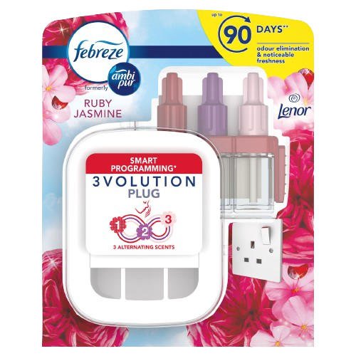 Febreze 3volution Plug in Machine with Ruby Jasmine - PACK (3)