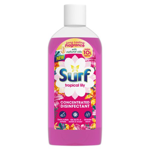 Surf Concentrated Disinfectant Tropical Lily Liquid 240ml - PACK (10)