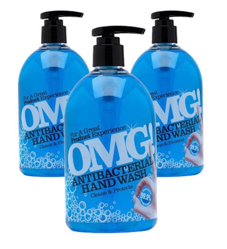 OMG Antibacterial Hand Soap 500ml - PACK (12)