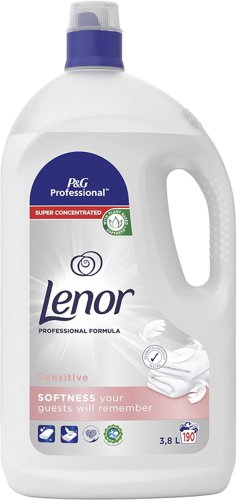 Lenor - Professional Sensitive Fabric Softener, 190 Washes - 3.8L - PACK (3)