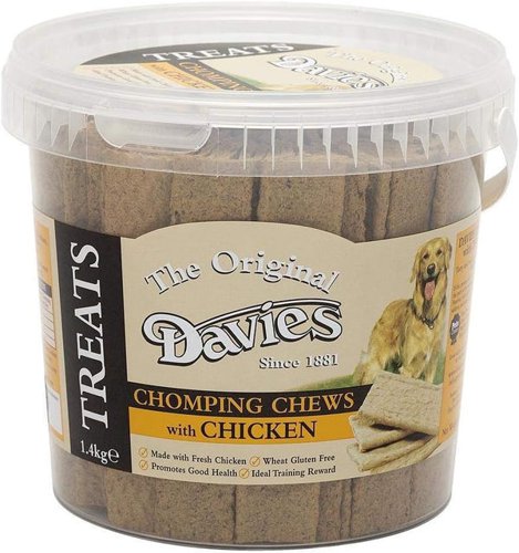 Davies Chomping Chews Chicken 1.4kg Resealable Tub