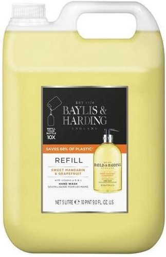 Baylis & Harding Sweet Mandarin & Grapefruit Hand Wash Refill - 5 Litre - PACK (2)