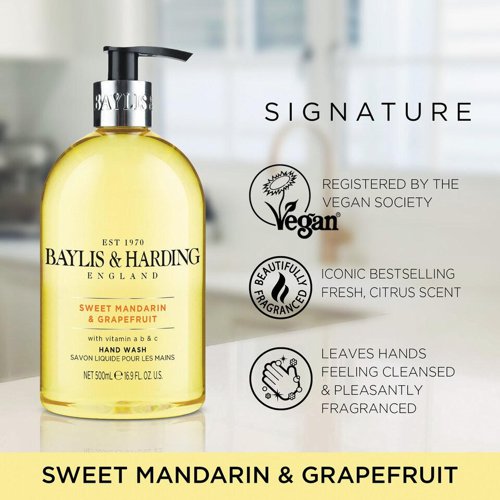 Baylis & Harding Sweet Mandarin & Grapefruit Hand Wash Refill - 5 Litre - PACK (2)