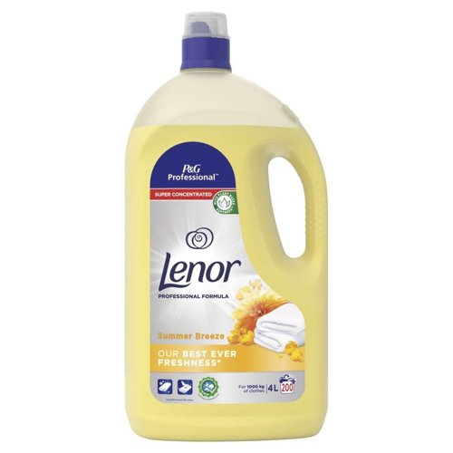 Lenor Professional Fabric Softener - Summer Breeze - 200 Washes  - PACK (3)