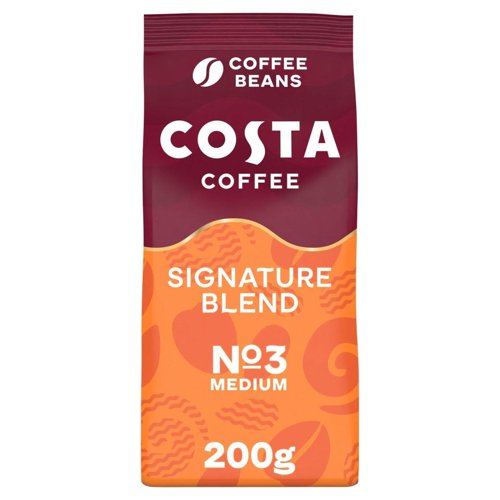 Costa Coffee RFA Signature Blend Coffee Beans 200g - PACK (5)