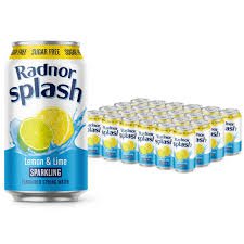 Radnor Splash Sparkling Sugar Free Lemon & Lime Cans 12x330ml