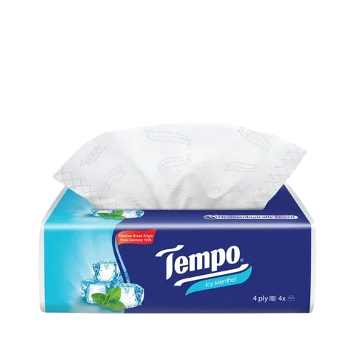 Tempo Menthol Tissues 4ply 80's - 47554 - PACK (12)