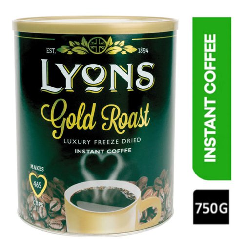 Lyons Gold Roast Freeze Dried Coffee 750g - PACK (6)
