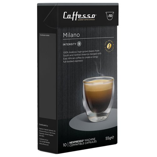 Caffesso Milano 10's (Nespresso Compatible Pods) - PACK (10)
