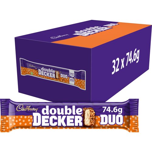 Cadbury Double Decker Duo Chocolate Bars 32 x 74.6g