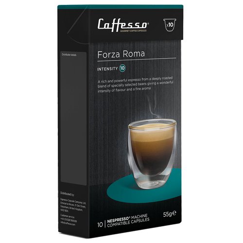 Caffesso Forza Roma 10's (Nespresso Compatible Pods) - PACK (10)